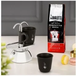 Bialetti Mini Express Induction Caffettiera Alluminio/Nero 2 Tazze -Moulinex Negozio 60626271 4