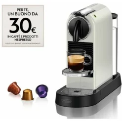 DeLonghi Citiz Macchina Per Caffe' Automatica Con Capsule 1Lt Bianco 5 DeLonghi Citiz Macchina Per Caffe' Automatica Con Capsule 1Lt Bianco -Moulinex Negozio 60627829 3