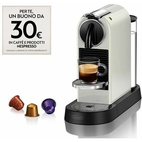 DeLonghi Citiz Macchina Per Caffe' Automatica Con Capsule 1Lt Bianco 3 DeLonghi Citiz Macchina Per Caffe' Automatica Con Capsule 1Lt Bianco - immagine 3