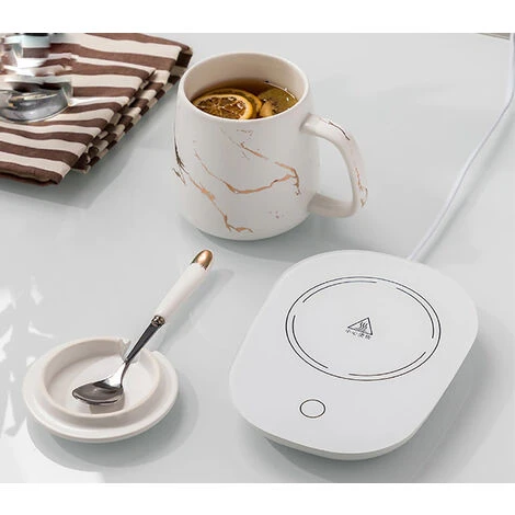 Scalda Tazza Sottobicchiere Elettrico Termostato Te' Caffe' Latte Casa Ufficio 2 Scalda Tazza Sottobicchiere Elettrico Termostato Te' Caffe' Latte Casa Ufficio - immagine 2