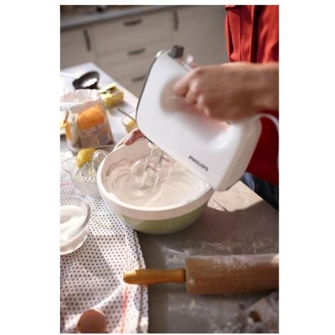 Philips HR3740/00 Daily Collection Sbattitore Elettrico Con Ganci Per Impasto, 450 W 4 Philips HR3740/00 Daily Collection Sbattitore Elettrico Con Ganci Per Impasto, 450 W - immagine 4