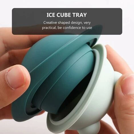 Stampi In Silicone Per Palline Di Ghiaccio Stampo Per Ghiaccio A Sfera Vassoi Per Cubetti Di Ghiaccio Creatore Di Sfere Di Ghiaccio Per Cocktail Di Whisky Blu Bourbon 3 Stampi In Silicone Per Palline Di Ghiaccio Stampo Per Ghiaccio A Sfera Vassoi Per Cubetti Di Ghiaccio Creatore Di Sfere Di Ghiaccio Per Cocktail Di Whisky Blu Bourbon - immagine 3