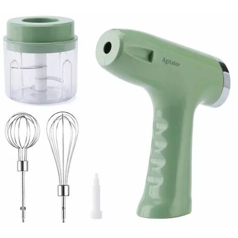 3 In 1 Sbattitore Elettrico A Batteria Tritatutto Mixer Frusta Ricaricabile 2 3 In 1 Sbattitore Elettrico A Batteria Tritatutto Mixer Frusta Ricaricabile - immagine 2