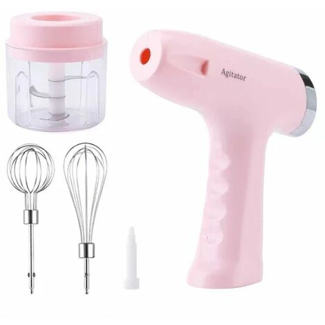 3 In 1 Sbattitore Elettrico A Batteria Tritatutto Mixer Frusta Ricaricabile 3 3 In 1 Sbattitore Elettrico A Batteria Tritatutto Mixer Frusta Ricaricabile - immagine 3