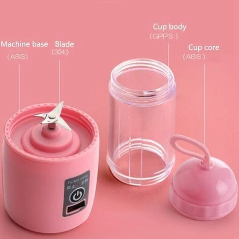 MINI FRULLATORE PORTATILE DA VIAGGIO SUCCO DI FRUTTA MIXER FRULLATI 1500 MAh 4 MINI FRULLATORE PORTATILE DA VIAGGIO SUCCO DI FRUTTA MIXER FRULLATI 1500 MAh - immagine 4