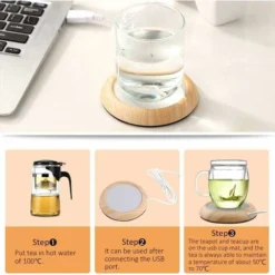 Kueatily Sottobicchieri Isolanti USB Tazza Di Grano Creativo Tazza Di Bevanda Di Calore Stuoia Stuoia Ufficio Tè Latte Caffè Feltro Riscaldatore Sottobicchiere (Grana Di Legno Luminosa) 6 Kueatily Sottobicchieri Isolanti USB Tazza Di Grano Creativo Tazza Di Bevanda Di Calore Stuoia Stuoia Ufficio Tè Latte Caffè Feltro Riscaldatore Sottobicchiere (Grana Di Legno Luminosa) -Moulinex Negozio 64668880 3