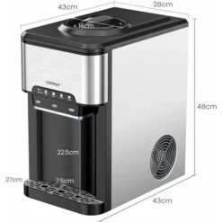 COSTWAY Erogatore Acqua 3 In 1, Con Macchina Del Ghiaccio, Dispender Acqua Con 3 Impostazioni Di Temperatura Caldo/Freddo/Ghiaccio, Regge Bottiglie 10-20 L, Per Casa Ufficio Dormitorio 9 COSTWAY Erogatore Acqua 3 In 1, Con Macchina Del Ghiaccio, Dispender Acqua Con 3 Impostazioni Di Temperatura Caldo/Freddo/Ghiaccio, Regge Bottiglie 10-20 L, Per Casa Ufficio Dormitorio -Moulinex Negozio 65037762 5