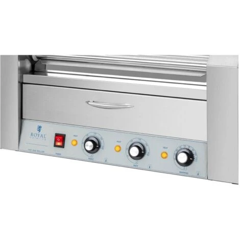 Cuoci Wurstel A Rulli Con 5 Rulli Acciaio Inox Per 8 Salsicce 2 Zone Riscaldate 2 Cuoci Wurstel A Rulli Con 5 Rulli Acciaio Inox Per 8 Salsicce 2 Zone Riscaldate - immagine 2