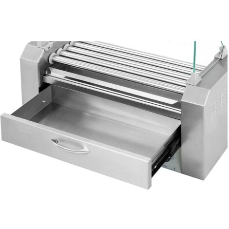 Cuoci Wurstel A Rulli Con 5 Rulli Acciaio Inox Per 8 Salsicce 2 Zone Riscaldate 3 Cuoci Wurstel A Rulli Con 5 Rulli Acciaio Inox Per 8 Salsicce 2 Zone Riscaldate - immagine 3