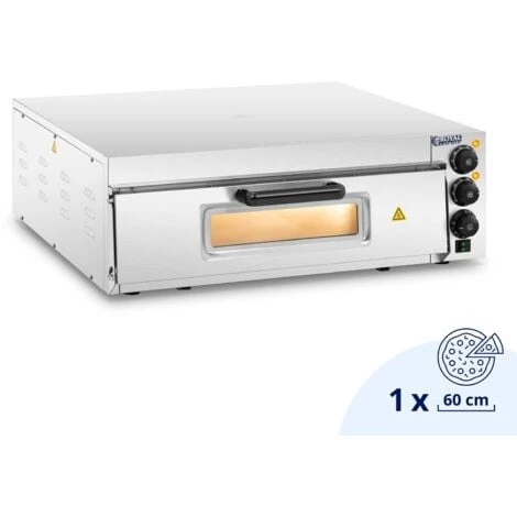 Forno Per Pizza Elettrico Professionale Porta In Vetro 1 Camera 350 °C Ø 60 Cm 1 Forno Per Pizza Elettrico Professionale Porta In Vetro 1 Camera 350 °C Ø 60 Cm