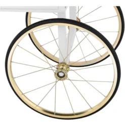 Carretto Per Macchina Per Pop Corn Carrello Pop-Corn Freni Scomparto Bianco/Oro 8 Carretto Per Macchina Per Pop Corn Carrello Pop-Corn Freni Scomparto Bianco/Oro -Moulinex Negozio 66652098 4