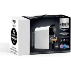 Bialetti Gioia Macchina Caffe' Espresso Per Capsule In Alluminio Incluse 32 Capsule Supercompatta Serbatoio 500ml Bianco -Moulinex Negozio 66889978 3