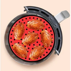 Fodere Per Friggitrice Ad Aria Antiaderenti, Tappetini Per Friggitrice Ad Aria In Silicone Riutilizzabili Rotondi Per Friggitrice Ad Aria, Cestello Per Cottura A Vapore 7 Fodere Per Friggitrice Ad Aria Antiaderenti, Tappetini Per Friggitrice Ad Aria In Silicone Riutilizzabili Rotondi Per Friggitrice Ad Aria, Cestello Per Cottura A Vapore -Moulinex Negozio 67411029 3