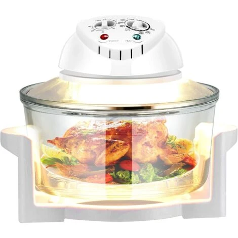 RELAX4LIFE Forno Ad Aria Ventilato Con Capacità 17 Litri, Forno Alogeno Per Cottura Senza Olio, Forno Multifunzione Con Temperatura Regolabile 65°C-250°C, Funzione Timer E Potenza 1200-1400W 1 RELAX4LIFE Forno Ad Aria Ventilato Con Capacità 17 Litri, Forno Alogeno Per Cottura Senza Olio, Forno Multifunzione Con Temperatura Regolabile 65°C-250°C, Funzione Timer E Potenza 1200-1400W