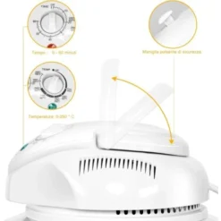 RELAX4LIFE Forno Ad Aria Ventilato Con Capacità 17 Litri, Forno Alogeno Per Cottura Senza Olio, Forno Multifunzione Con Temperatura Regolabile 65°C-250°C, Funzione Timer E Potenza 1200-1400W 7 RELAX4LIFE Forno Ad Aria Ventilato Con Capacità 17 Litri, Forno Alogeno Per Cottura Senza Olio, Forno Multifunzione Con Temperatura Regolabile 65°C-250°C, Funzione Timer E Potenza 1200-1400W -Moulinex Negozio 67415140 3
