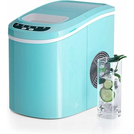 RELAX4LIFE Macchina Per Ghiaccio, Macchina Del Ghiaccio Cubetti, Fabbricatore Ghiaccio Domestico Silenzioso Ed Efficiente, Con Cestello E Paletta Per Ghiaccio, 24,2x35,8x32,8 Cm (Verde) 1 RELAX4LIFE Macchina Per Ghiaccio, Macchina Del Ghiaccio Cubetti, Fabbricatore Ghiaccio Domestico Silenzioso Ed Efficiente, Con Cestello E Paletta Per Ghiaccio, 24,2x35,8x32,8 Cm (Verde)