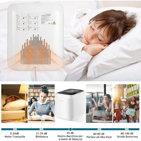 RELAX4LIFE Macchina Ghiaccio 15kg/24 Ore, 9 Cubetti Di Ghiaccio In 6 Minuti Cubetti, Macchina Del Ghiaccio Con Serbatoio D’Acqua 2 L, Cestello E Paletta Per Casa Ufficio Ristorante Bar 5 RELAX4LIFE Macchina Ghiaccio 15kg/24 Ore, 9 Cubetti Di Ghiaccio In 6 Minuti Cubetti, Macchina Del Ghiaccio Con Serbatoio D’Acqua 2 L, Cestello E Paletta Per Casa Ufficio Ristorante Bar - immagine 5