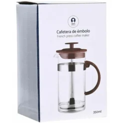 Caffettiera A Stantuffo DKD Home Decor 16 X 9 X 18,5 Cm Marrone Trasparente Acciaio Inossidabile 350 Ml Vetro Borosilicato 6 Caffettiera A Stantuffo DKD Home Decor 16 X 9 X 18,5 Cm Marrone Trasparente Acciaio Inossidabile 350 Ml Vetro Borosilicato -Moulinex Negozio 68542508 3