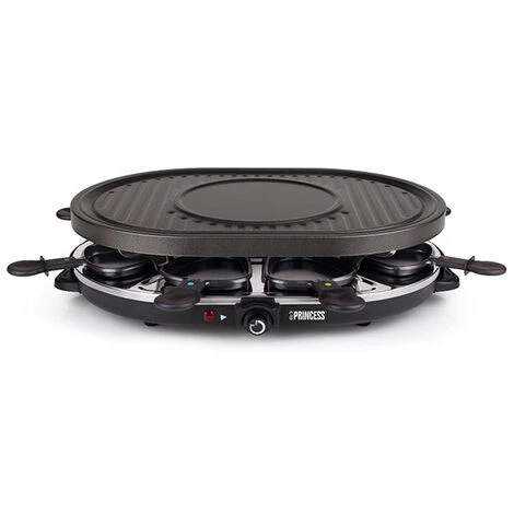 Macchina Per Raclette 8 Persone 1200w + Grill - 162700-01-001 - Princess 1 Macchina Per Raclette 8 Persone 1200w + Grill - 162700-01-001 - Princess