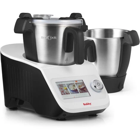 Robot Di Cottura Multifunzione Con Bilancia Integrata E Touch Screen + Una Vasca Aggiuntiva - Robicook + Bol - Robby 1 Robot Di Cottura Multifunzione Con Bilancia Integrata E Touch Screen + Una Vasca Aggiuntiva - Robicook + Bol - Robby