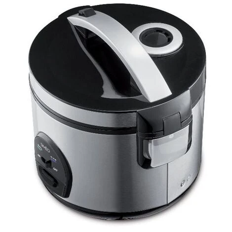Cuociriso 3l 500w Inox/nero - Crm230 - Simeo 2 Cuociriso 3l 500w Inox/nero - Crm230 - Simeo - immagine 2