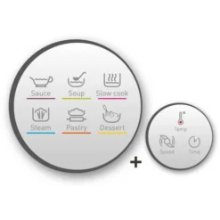 Robot Da Cucina Multifunzione 3l 1550w Bianco/grigio - Hf80cb10 - Moulinex 8 Robot Da Cucina Multifunzione 3l 1550w Bianco/grigio - Hf80cb10 - Moulinex -Moulinex Negozio 70416670 4