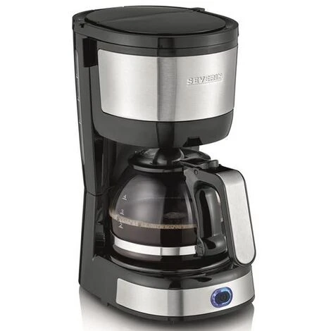 Caffettiera Filtro 4 Tazze 750w Nero/acciaio Inox - 4808 - Severin 2 Caffettiera Filtro 4 Tazze 750w Nero/acciaio Inox - 4808 - Severin - immagine 2