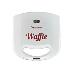 Beper BT.602H Piastra Per Waffle,780 Watt,Piastra Antiaderente,2 Spie Luminose,Avvolgicavo,piedini Antiscivolo ,Bianco E Rosso -Moulinex Negozio 70699023 4