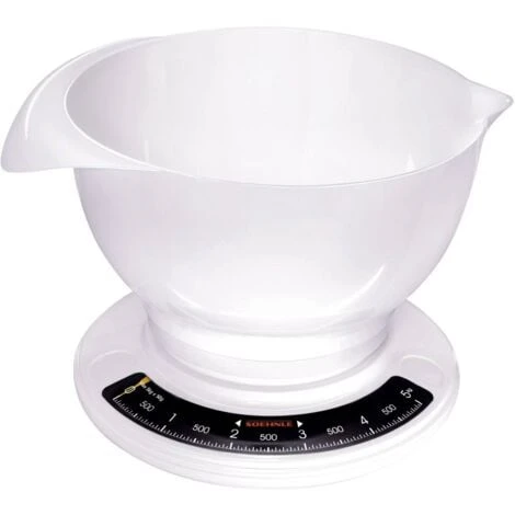 Soehnle Culina Pro Bilancia Da Cucina Analogica, Con Contenitore Di Misurazione Portata Max.=5 Kg Bianco 1 Soehnle Culina Pro Bilancia Da Cucina Analogica, Con Contenitore Di Misurazione Portata Max.=5 Kg Bianco