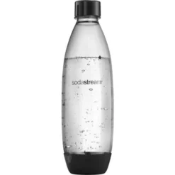 Sodastream - Bottiglia 1 Litro Fuse Dalla Linea Elegante Lavabile In Lavastoviglie Compatibile Con Gasatori DUO, TERRA, SPIRIT, ONE TOUCH, GENESIS, 9x9x28 Centimetri