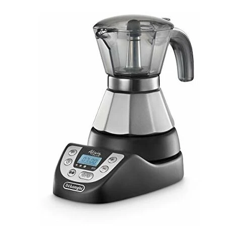 DeLonghi Alicia PLUS EMKP 21.B Caffettiera Moka Elettrica 1-2 Tazze, Caffè Caldo Per 30 Minuti, Funzione Orzo, Spegnimento Automatico, Risparmio Energetico, Facile Da Usare E Da Pulire, 450 W,Argento 2 DeLonghi Alicia PLUS EMKP 21.B Caffettiera Moka Elettrica 1-2 Tazze, Caffè Caldo Per 30 Minuti, Funzione Orzo, Spegnimento Automatico, Risparmio Energetico, Facile Da Usare E Da Pulire, 450 W,Argento - immagine 2