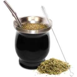 Moulinex Negozio 4 Bombilla Calabash Mate Kit Per Yerba Mate E Spazzola Per Bottiglie - Contiene 1 Tazza 1 Cannuccia Filtrante In Acciaio Inossidabile Di Alta QualitĂ 1 Spazzola Per La Pulizia 3 Ebook Gratuiti