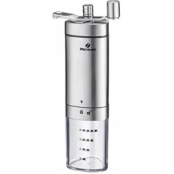 Westmark Macinacaffè Manuale Con Macinino In Ceramica, Fino A 4 Tazze Di Caffè, Con Scala Graduata, Brasilia, Lunghezza: 20,5 Cm, Acciaio Inox/ceramica, 24902260
