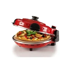 Ariete 919 Pizza In 4' Minuti, Forno Per Pizza, 400 Gradi, Cuoce In 4Â, Pietra Refrattaria 32 Cm Di Diametro, 1200 Watt, Timer 15Â, Rosso