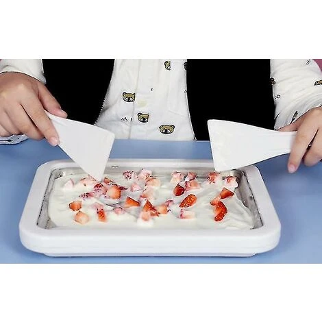 Gelatiera Arrotolata, Frozen Yogurt. Padella Per Gelato Istantaneo 2 Gelatiera Arrotolata, Frozen Yogurt. Padella Per Gelato Istantaneo - immagine 2