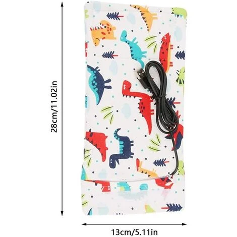 Scaldabiberon USB - Delaman Scaldabiberon Portatile Da Viaggio Scaldabiberon Coperchio Per Isolamento Termostato Ciambella (Color : Dinosaur-Pattern) 4 Scaldabiberon USB - Delaman Scaldabiberon Portatile Da Viaggio Scaldabiberon Coperchio Per Isolamento Termostato Ciambella (Color : Dinosaur-Pattern) - immagine 4