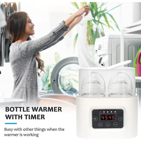 Scaldabiberon 5 In 1 Scaldabiberon Digitale Con Timer Sterilizzatore A Vapore Con Display Digitale Per Scongelamento Biberon 4 Scaldabiberon 5 In 1 Scaldabiberon Digitale Con Timer Sterilizzatore A Vapore Con Display Digitale Per Scongelamento Biberon - immagine 4