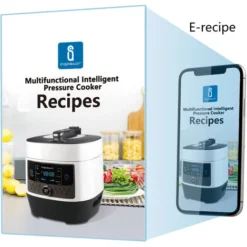 Aigostar Panda 30 Hgz – Pentola A Pressione Multifunzione E Cottura Lenta, 14 Funzioni Programmabili Con Pannello LED, Contenitore In Acciaio Inox Da 6 Litri, 1000 W. Ricettario In PDF 8 Aigostar Panda 30 Hgz – Pentola A Pressione Multifunzione E Cottura Lenta, 14 Funzioni Programmabili Con Pannello LED, Contenitore In Acciaio Inox Da 6 Litri, 1000 W. Ricettario In PDF -Moulinex Negozio 72603429 4