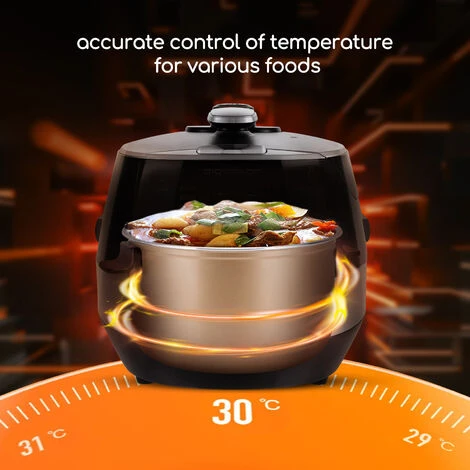 Aigostar Pentola A Pressione Programmabile E Multifunzionale, 7 In 1, Ricetta PDF Online. 5 Litri Con Pentola Interna Antianderente, 900W 2 Aigostar Pentola A Pressione Programmabile E Multifunzionale, 7 In 1, Ricetta PDF Online. 5 Litri Con Pentola Interna Antianderente, 900W - immagine 2