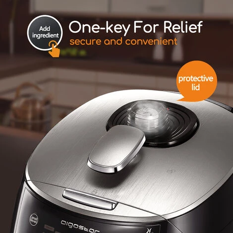 Aigostar Pentola A Pressione Programmabile E Multifunzionale, 7 In 1, Ricetta PDF Online. 5 Litri Con Pentola Interna Antianderente, 900W 4 Aigostar Pentola A Pressione Programmabile E Multifunzionale, 7 In 1, Ricetta PDF Online. 5 Litri Con Pentola Interna Antianderente, 900W - immagine 4