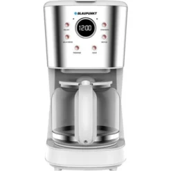 Blaupunkt CMD802WH Macchina Per Il Caffè Bianco, Argento Capacità Tazze14 Caraffa In Vetro, Display, Funzione