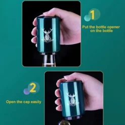 Cavatappi Da Birra Automatico Cavatappi Da Birra Con Magnete In Acciaio Inossidabile Verde 8 Cavatappi Da Birra Automatico Cavatappi Da Birra Con Magnete In Acciaio Inossidabile Verde -Moulinex Negozio 74552340 4