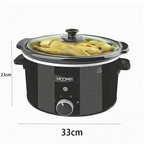Slow Cooker Pentola Elettrica Cuoci Vivande Cottura Lenta 200W Capienza 3,5L 2 Slow Cooker Pentola Elettrica Cuoci Vivande Cottura Lenta 200W Capienza 3,5L - immagine 2