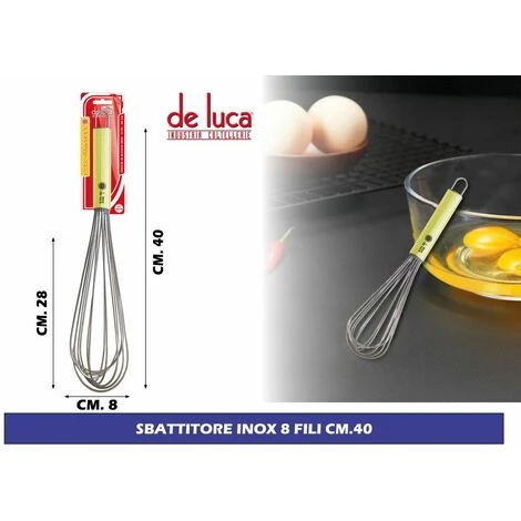 SBATTITORE INOX 8 FILI CM.40 1 SBATTITORE INOX 8 FILI CM.40