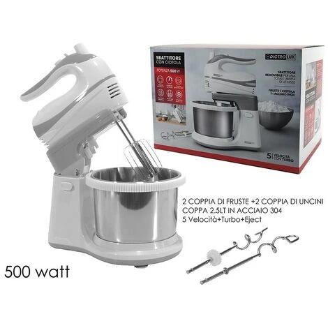 SBATTITORE CIOTOLOA GIREVOLE ACCIAIO 500 WATT 1 SBATTITORE CIOTOLOA GIREVOLE ACCIAIO 500 WATT