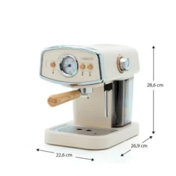 Macchina Da Caffé Express Semi-automatica Caprizze Kai 1050 W 15 Bar Capacitá Per 5 Tazzine Con Vaporizzatore Color Bianco Opaco 8 Macchina Da Caffé Express Semi-automatica Caprizze Kai 1050 W 15 Bar Capacitá Per 5 Tazzine Con Vaporizzatore Color Bianco Opaco -Moulinex Negozio 76398318 4