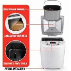 Macchina Per Il Pane Torte E Marmellate Potenza 600W Timer E 12 Livelli Cottura -Moulinex Negozio 76872451 3