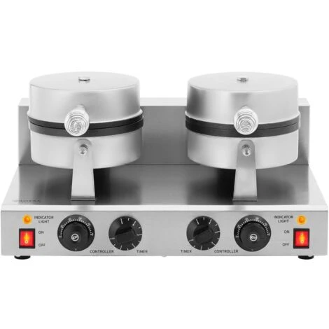 Piastra Per Waffles Doppia Piastra Per Cialde 2.000 W 0 - 5 Min Timer 5 Piastra Per Waffles Doppia Piastra Per Cialde 2.000 W 0 - 5 Min Timer - immagine 5