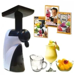 Trade Shop - Macchina Tutty Per Gelato Yogurt 200w Yogurtiera Con Frutta Naturale Ghiaccio