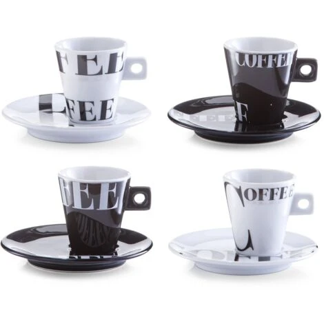 Zeller Coffee Style 26540 Set Caffè Espresso In Porcellana, 8 Pezzi 1 Zeller Coffee Style 26540 Set Caffè Espresso In Porcellana, 8 Pezzi